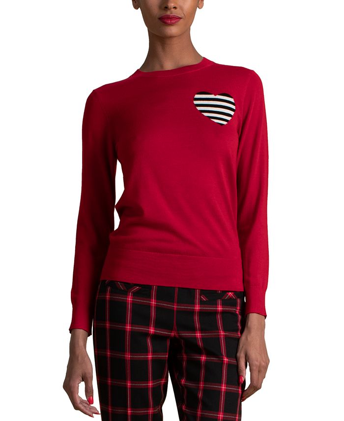 Trina turk 2025 heart sweater