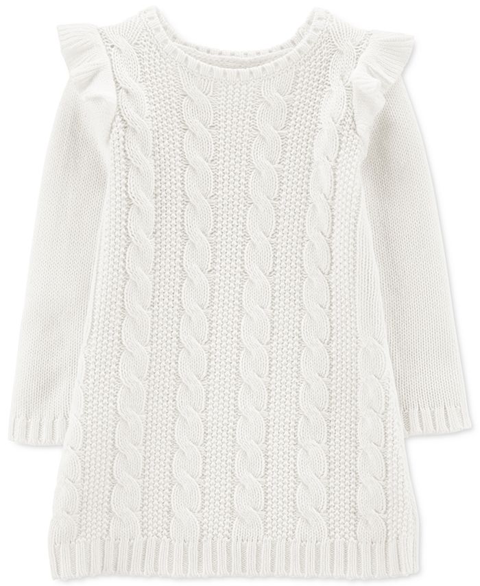 Carter's Toddler Girls Cable-Knit Sweater Dress - Macy's