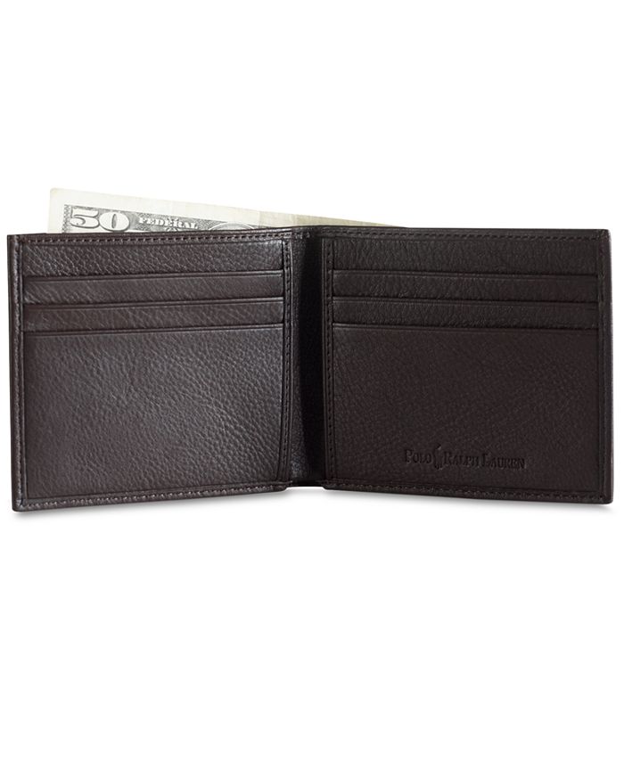 Polo Ralph Lauren - Accessories, Pebbled Leather Billfold Wallet