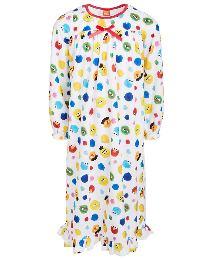 AME Isaac Mizrahi Loves SesStreet Toddler, Little & Big Girls Nightgown ...