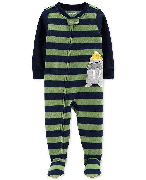 Carter S Baby Boys 1 Pc Walrus Fleece Footie Pajamas Reviews