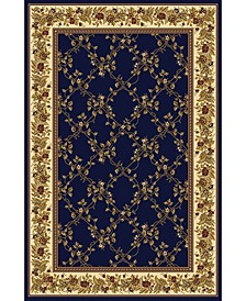 CLOSEOUT! 1427/1741/NAVY Navelli Blue 5'5" x 8'3" Area Rug