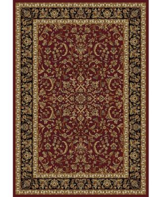 CLOSEOUT! 1318/1532/BURGUNDY Navelli Red 7'9" x 11'6" Area Rug