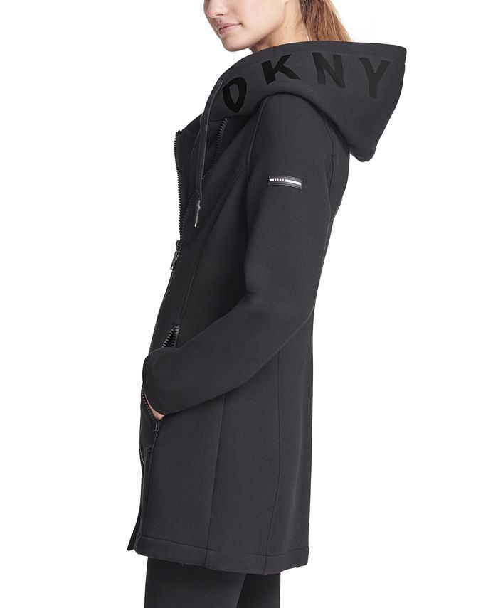 Dkny sport asymmetrical hooded scuba jacket online