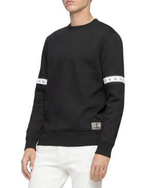 Calvin Klein Jeans Est.1978 Men's Logo Sweatshirt In Black