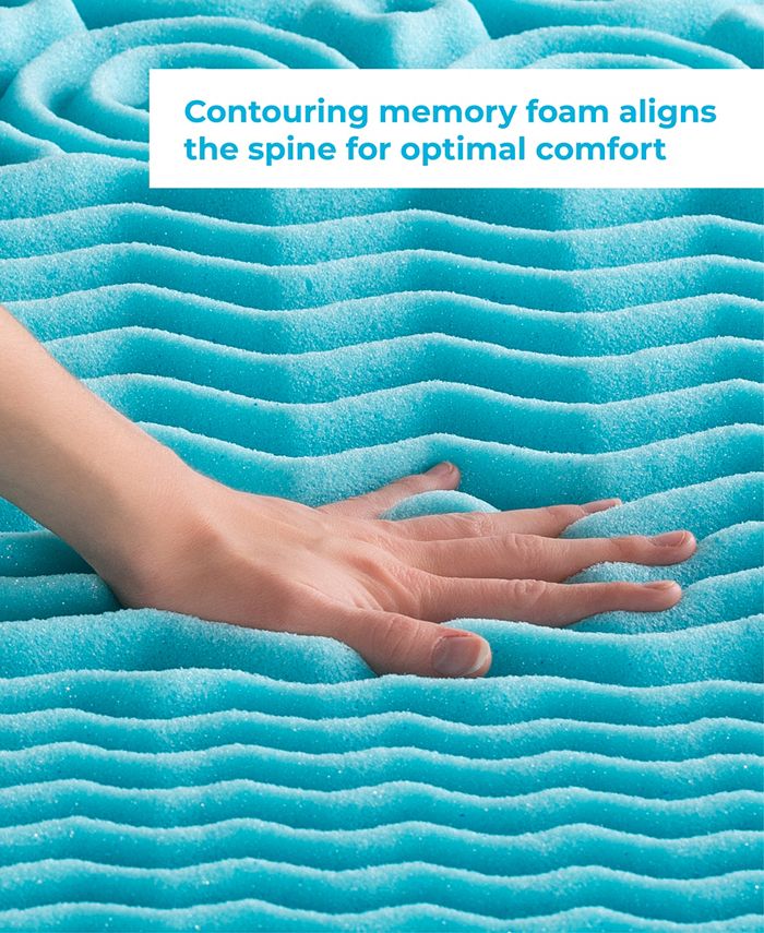 Linenspa 2" Zoned Gel Memory Foam Mattress Topper, Twin Macy's