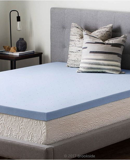 Brookside 2 5 Gel Infused Memory Foam Mattress Topper Twin