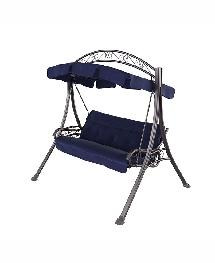 CorLiving Distribution Nantucket Patio Swing with Arched Canopy
