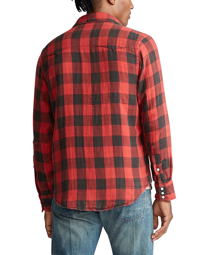 Polo Ralph Lauren Men's Slim Fit Plaid Twill Shirt Macy's
