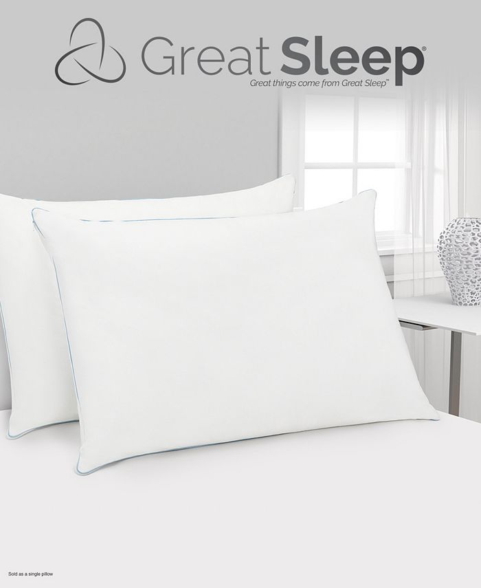 Great Sleep Twice Cool Premium Memory Foam Core Standard/Queen Pillow