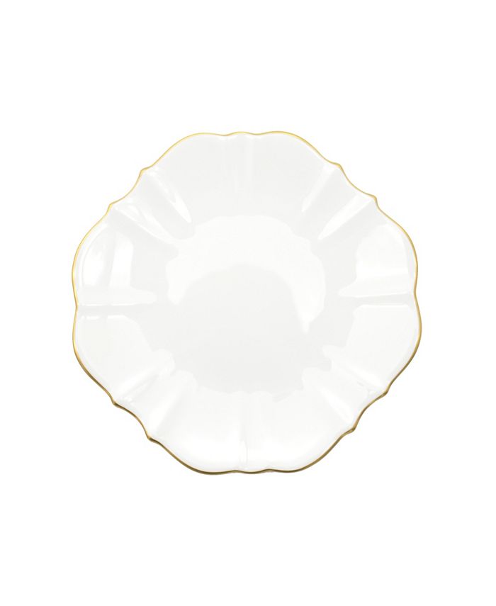 Twig New York - Amelie Brushed Gold Rim 8.5" Salad Plate