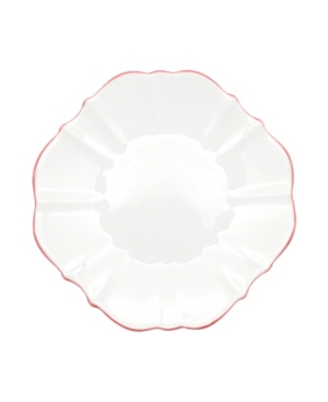 Twig New York Amelie Roseate Rim 10.5" Dinner Plate In White