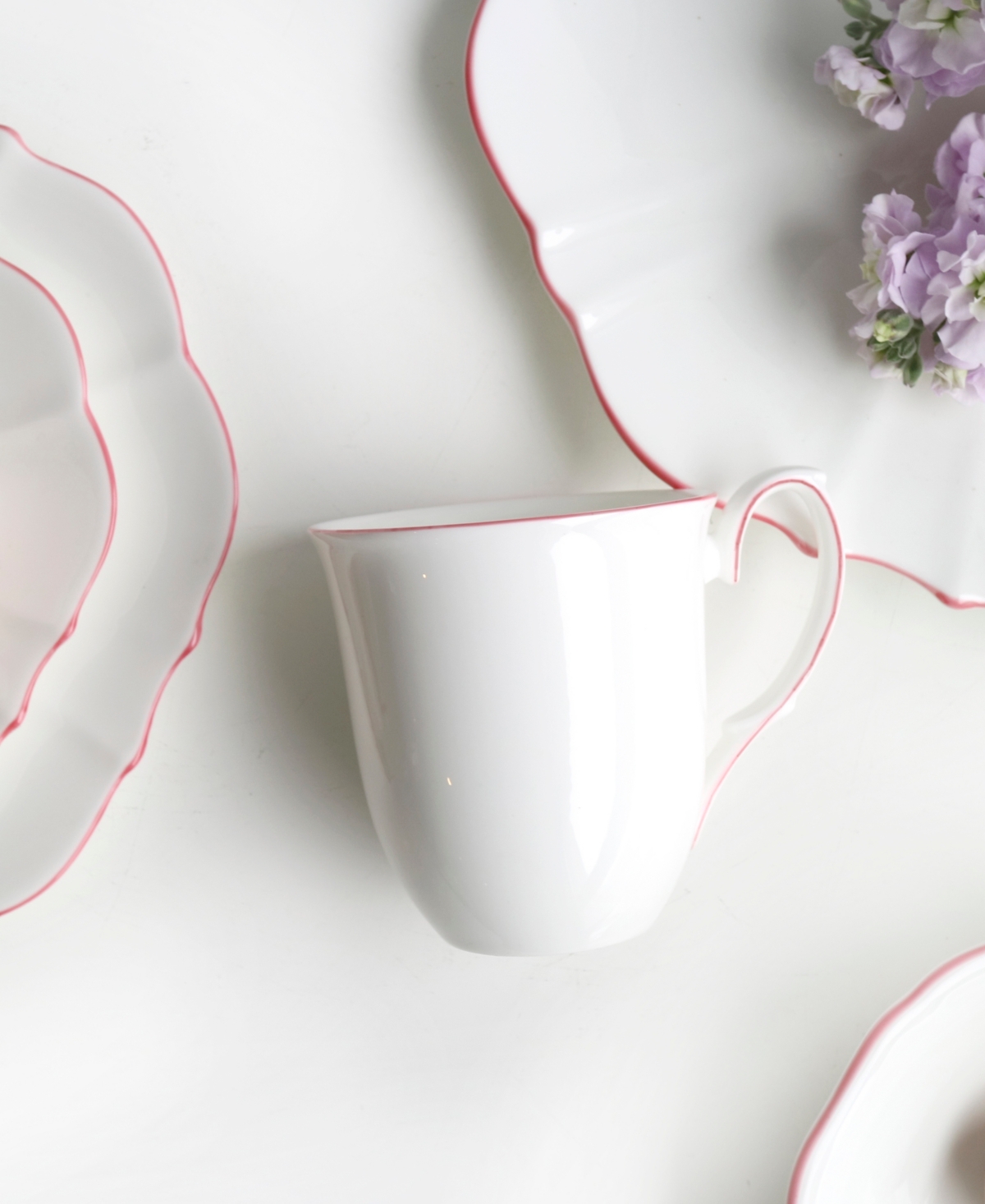 Twig New York Amelie Roseate Rim Mugs - Set of 2