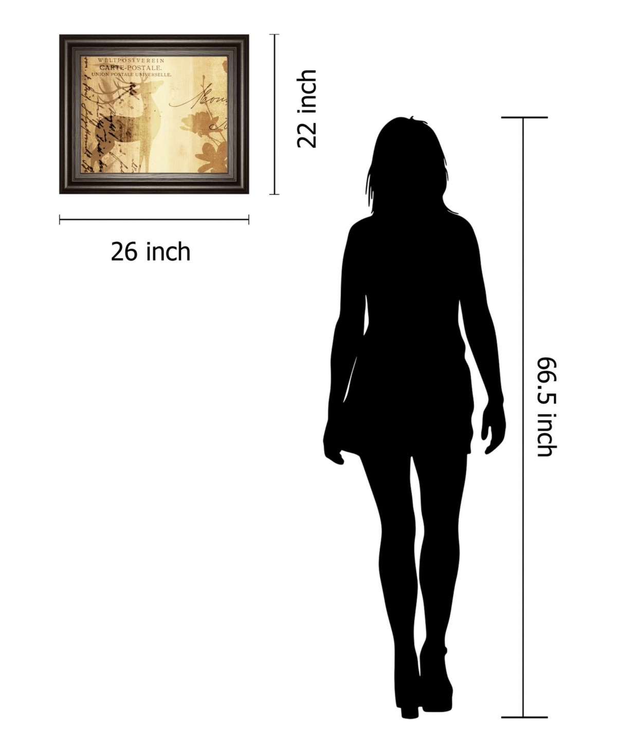 Classy Art Letter I by F. Leal Framed Print Wall Art - 22