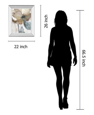 Watercolor Poppy I by Carol Robinson Mirror Framed Print Wall Art - 22" x 26"