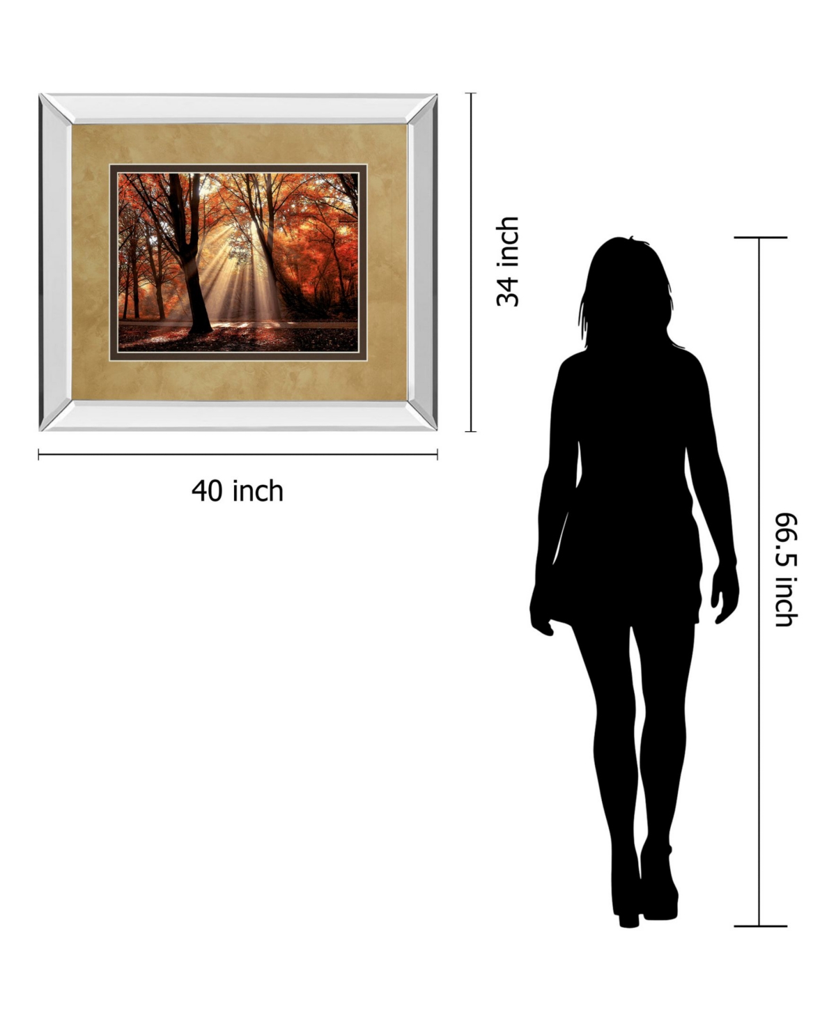 Classy Art Dressed To Shine by Lars Van De Goor Mirror Framed Print Wall Art - 34