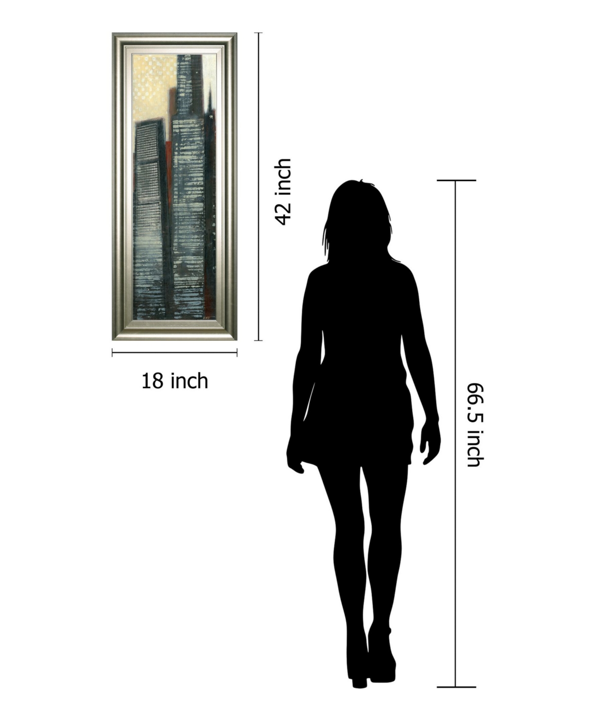 Classy Art Urban Landscape Iv by Norman Wyatt Framed Print Wall Art - 18