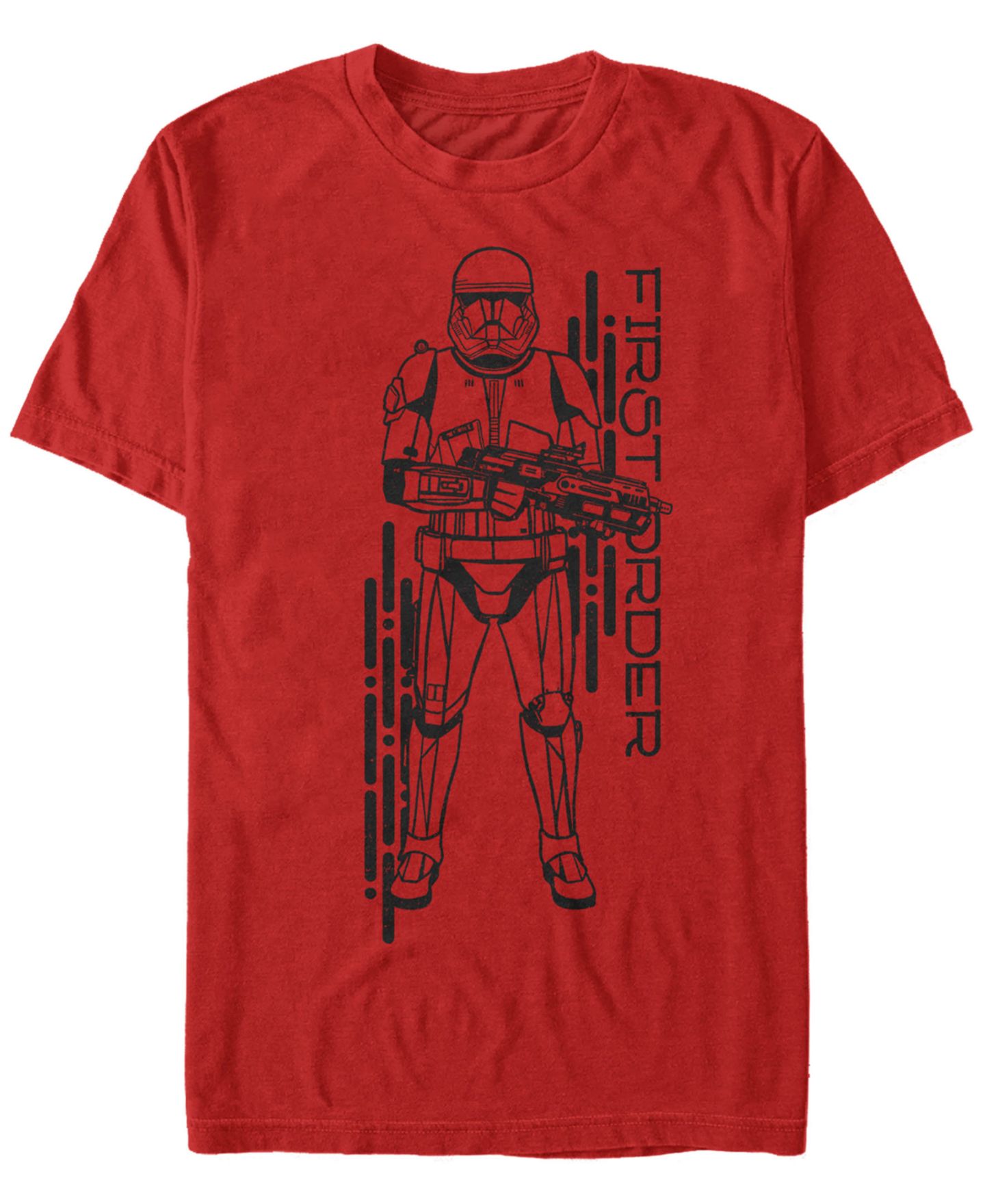 Мужская футболка Fifth Sun Star Wars Rise Of Skywalker First Order Sith Trooper Short Sleeve, цвет: Красный — фото 1
