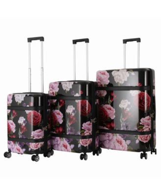 floral spinner luggage