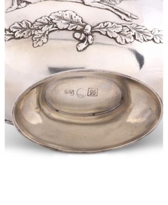 Noble Elk Pewter Gravy Sauce Boat, Bowl