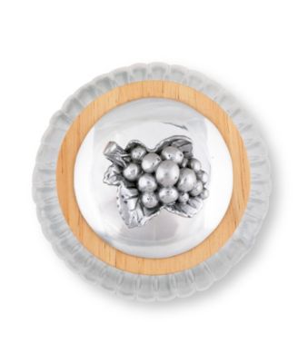 Canister Glass for Kitchen with Rubber Airtight Seal for Food Storage Grape Knob