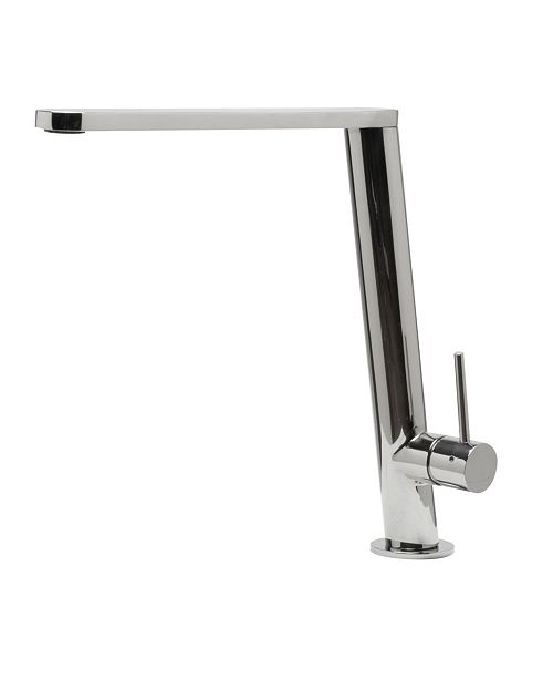 Alfi Brand Round Modern Polished Stainless Steel Kitchen Faucet