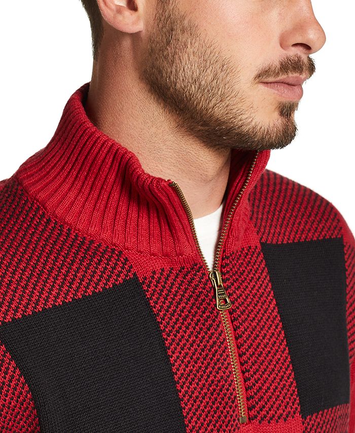 Men's buffalo clearance plaid sweater