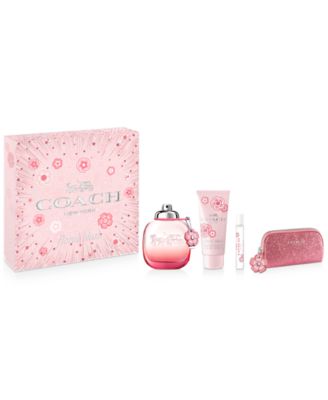 coach new york floral blush set