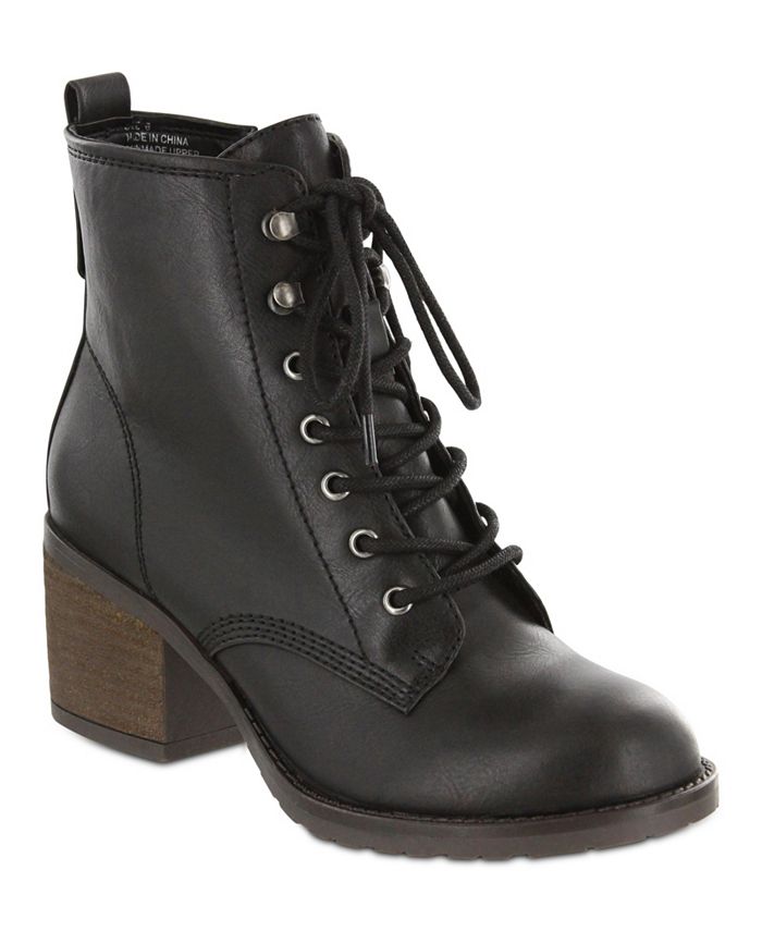 MIA Liam Lace-Up Boots & Reviews - Boots - Shoes - Macy's