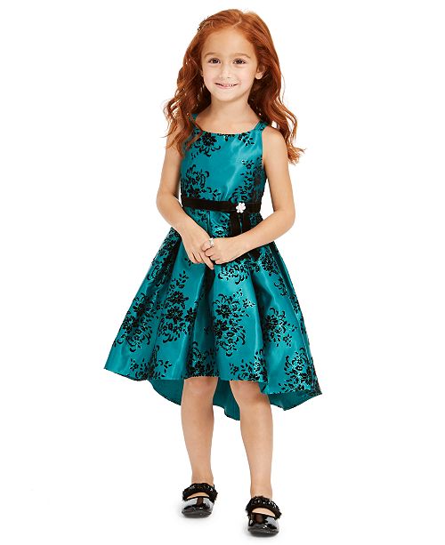 Rare Editions Toddler Girls Glitter Print High Low Dress Reviews