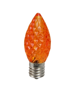 Northlight Pack Of 25 Faceted Led Orange C9 Christmas Replacement Bulbs