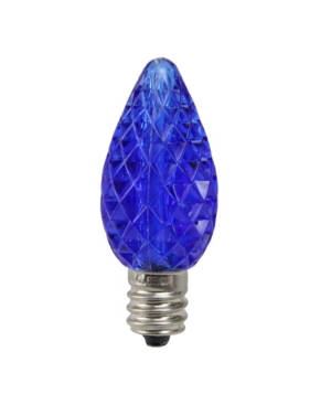 Northlight Pack Of 25 Faceted C7 Led Blue Christmas Replacement Bulbs