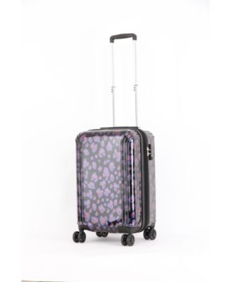 leopard print luggage