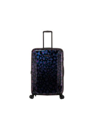 leopard print hardside luggage