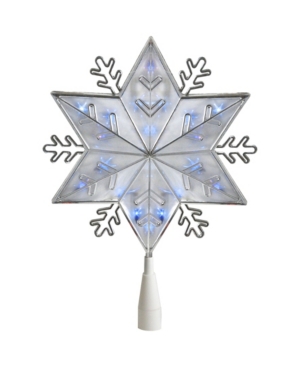 Northlight 10" Silver 6-point Snowflake Christmas Tree Topper