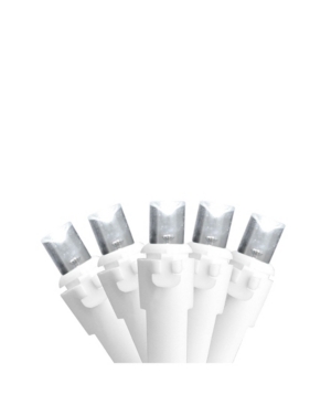 Northlight Set Of 50 Pure White Led Wide Angle Christmas Lights On White Wire In White
