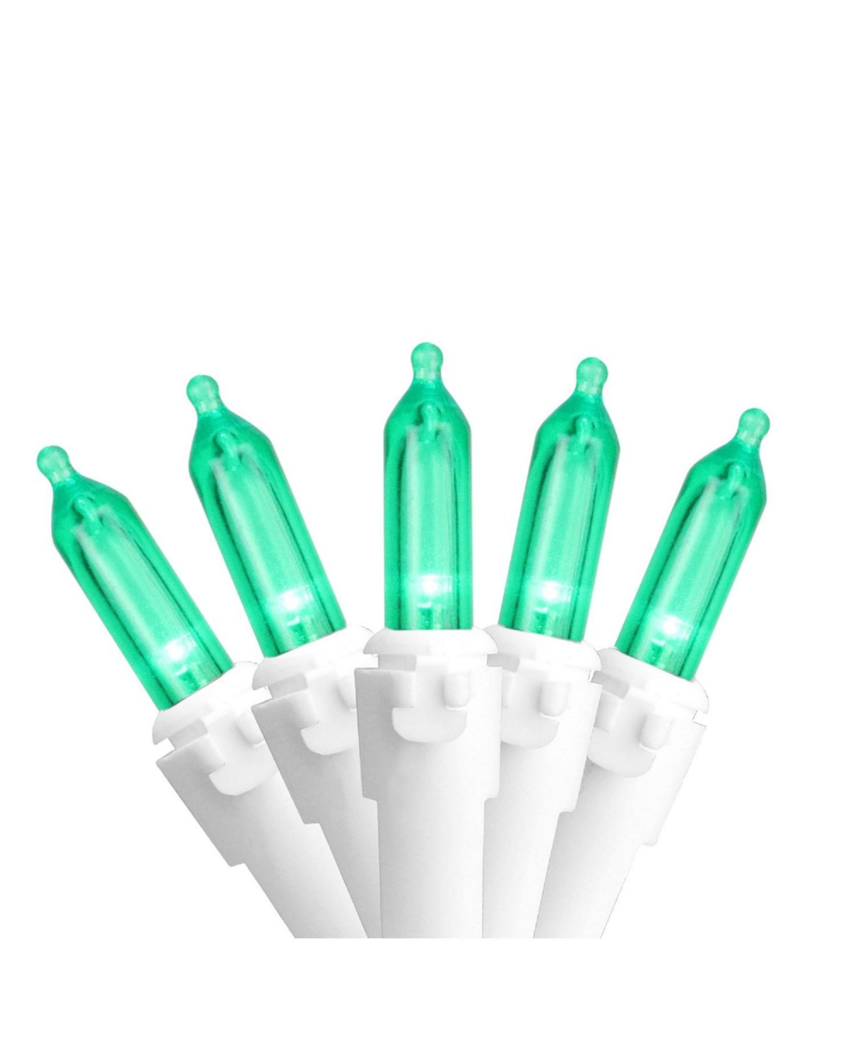 Northlight Set of 100Led Mini Christmas Lights - 33 ft White Wire - Green