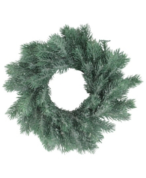 Northlight 12" Traditional Frosted Green Pine Decorative Christmas Wreath In Green