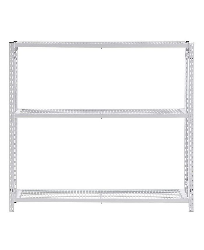 Edsal White 3 Tier Steel Shelving Unit Macy's
