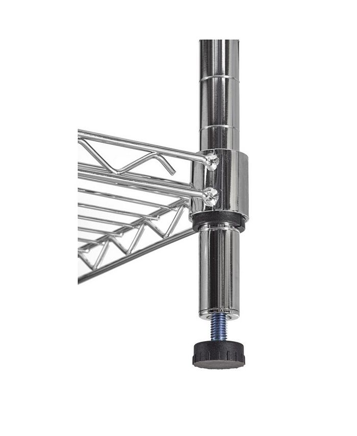 Edsal 4Shelves Steel Wire Chrome Finish Finish Shelving Unit Macy's