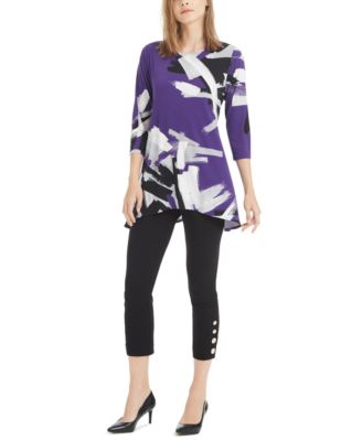 Alfani Petite Solid Swing Top Wine Size-Petite S/M