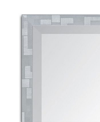 Reveal Frame & Décor - Millennium Geometric Silver Beveled Wall Mirror
