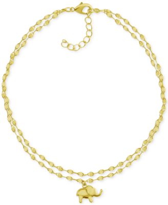 Mirror Chain Elephant Anklet 