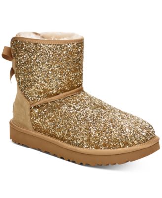 ugg gold glitter boots