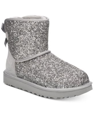 macy's silver boots