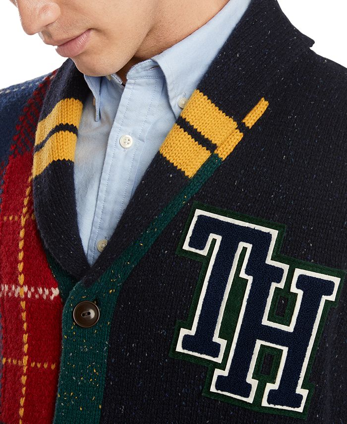 tommy hilfiger shawl collar sweater