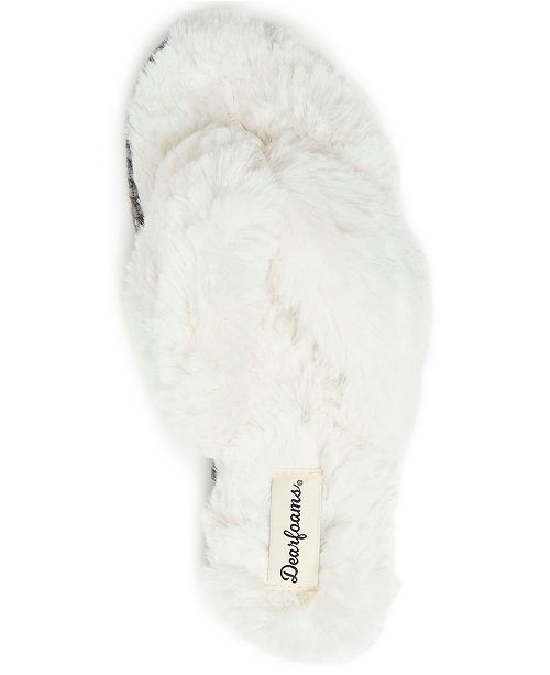 fuzzy thong slippers