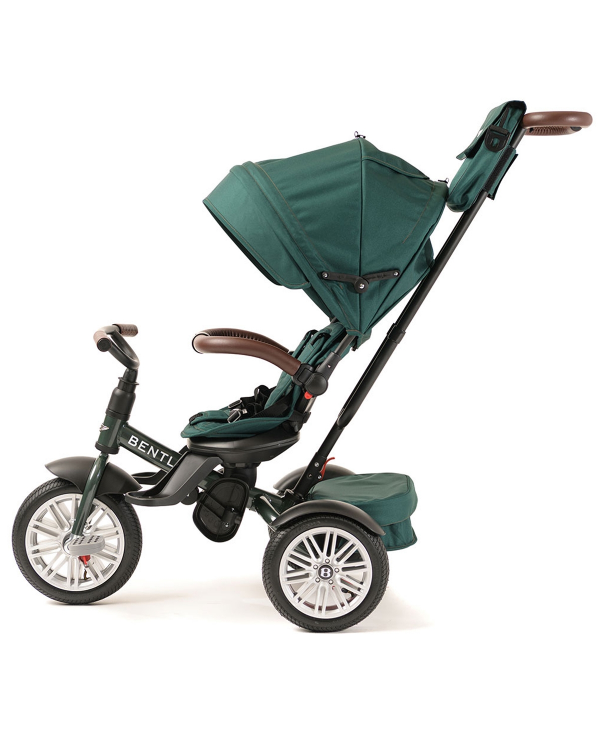 Posh Baby And Out Peak  Kids Bentley Trike 6 In 1 Convertible Stroller Trike In Green