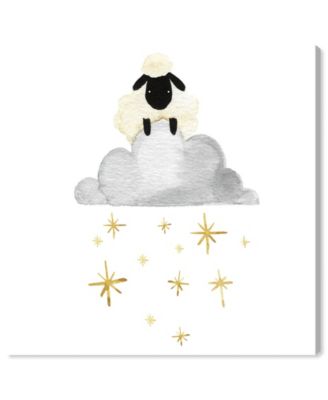Sheep Cloud and Stars Canvas Art - 24" x 24" x 1.5"