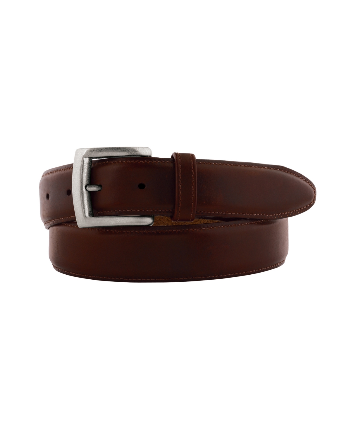 Waxed Leather Belt - Brown